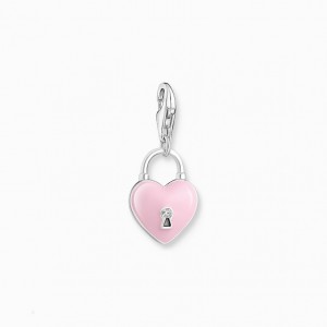 Thomas Sabo Silver Charm Pendant With Three-Dimensional Heart Prívesky Damske Strieborne | SK-23QNYUXAR