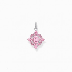 Thomas Sabo Silver Pendant With Pink Zirconia Stones Prívesky Damske Strieborne | SK-08XAUNMOH