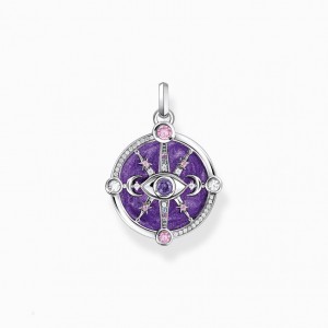 Thomas Sabo Silver Pendant With Violet Cold Enamel And Colourful Stones Prívesky Damske Strieborne | SK-81INGOKHS
