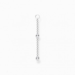 Thomas Sabo Single Ear Pendant Dots Silver Visiace Nausnice Damske Strieborne | SK-78BHYXDIM