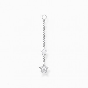Thomas Sabo Single Ear Pendant Stars Silver Visiace Nausnice Damske Strieborne | SK-61HPBXVET
