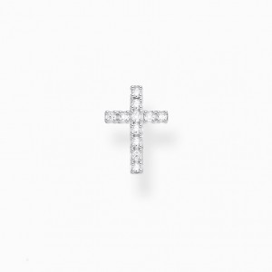 Thomas Sabo Single Ear Stud Cross Puzetove Nausnice Damske Strieborne | SK-28WRNEVKC