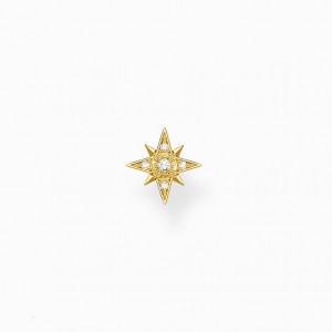 Thomas Sabo Single Ear Stud Star Gold Puzetove Nausnice Damske Žlté Zlate Strieborne | SK-54MCUHEVP