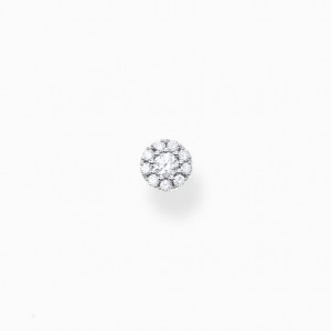 Thomas Sabo Single Ear Stud White Stones, Silver Puzetove Nausnice Damske Strieborne | SK-26ZYPNJIB