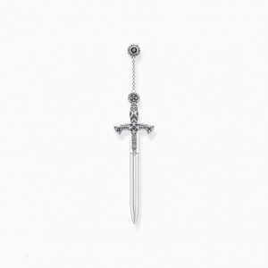 Thomas Sabo Single Earring Sword Puzetove Nausnice Damske Strieborne | SK-29JWUTQBL