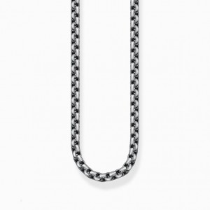 Thomas Sabo Venezia Chain Silver Blackened Nahrdelnik Damske Strieborne | SK-25YVJPGQI