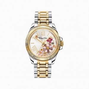Thomas Sabo Watch Flowers From Pink Colored Stones Hodinky Damske Siva | SK-86JZOPUTF
