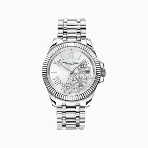 Thomas Sabo Watch Flowers From White Stones Hodinky Damske Siva | SK-37XVYOBUQ