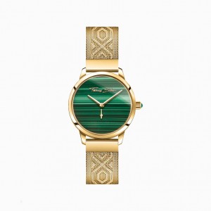 Thomas Sabo Watch Garden Spirit Malachite Gold Hodinky Damske Siva | SK-52ABYVIJF
