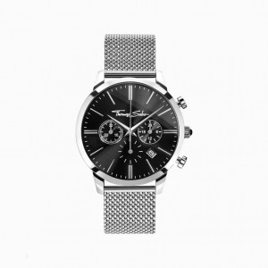 Thomas Sabo Watch Rebel Spirit Chrono Hodinky Damske Siva | SK-18ZGWKTID