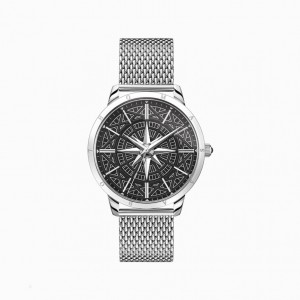 Thomas Sabo Watch Rebel Spirit Compass Hodinky Panske Siva | SK-16CVFBHRS